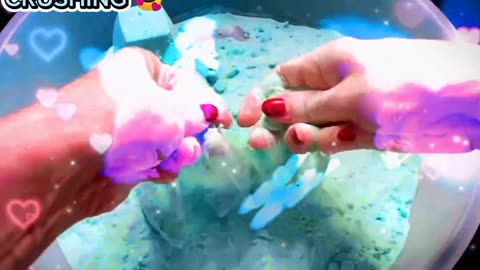 Neon colorful gymchalk crushing asmr|dyed flakey gym chalk crumble