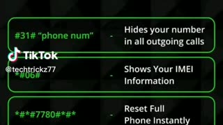 Secret Codes for Android phones