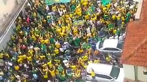 Brazilians gathering at army bases across the country asking them to prevent Lula's socialist tyranny.