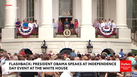 FLASHBACK- President Obama Hosts Veterans And Service-Members At White House For Independence Day