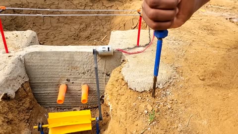 Mini dam construction || Motor Project | Electric water pump