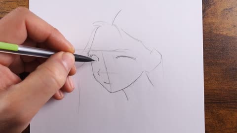 How to Draw Anime portrait | Anime girl Drawing