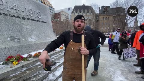 After a group of veterans removed the fencing, one SLAMS the government for having barricaded off the National War Memorial in Ottawa