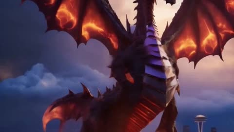 Unleashing the Minecraft Enderdragon in Seattle?! 🐉 Epic Battle and Chaos Ensue! 😱 #minecraft #viral