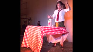 Girl Perfects Robot Dance Routine Leaving Audience Amazed