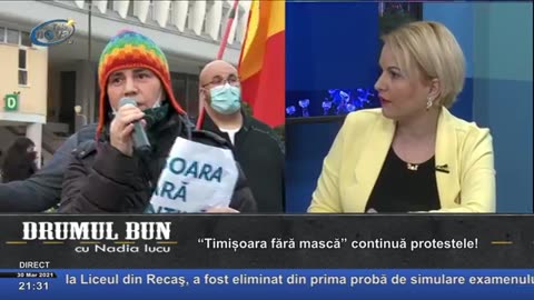 Despre proteste antiplandemice din Timișoara. 30 martie 2021, TV Europa Nova