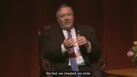 Typical CIA Playbook. CIA Director: "We Lie, We Cheat, We Steal"
