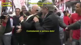 Porradaria e roubos no comício da Dilma - Pânico na Band (2014)
