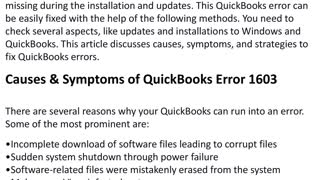 How to Fix Error 1603 when Installing QuickBooks Desktop?