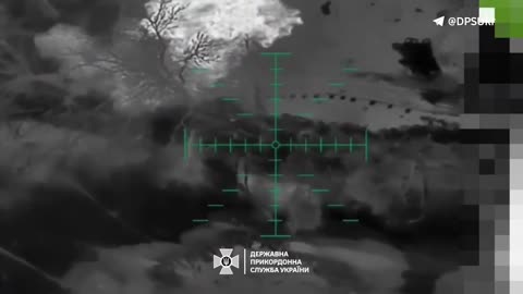 Aerial reconnaissance of border guards destroyed an enemy infantry fighting