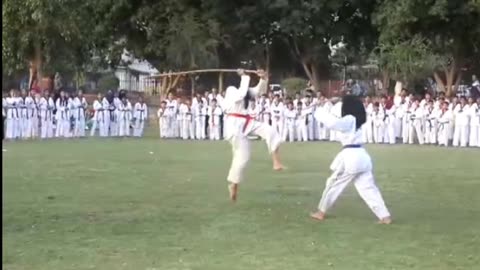 Stick Fight Girls Taekwondo - Self-defence