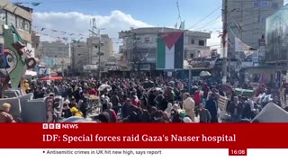 Israel's special forces launch raid on Gaza'sNasser hospital | BBC News