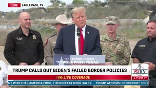FULL SPEECH: President Trump Just Visited the U.S.-Mexico Border in Eagle Pass, Texas (2/29/24)