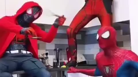 Spiderman funy action