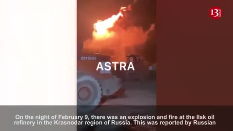 The next oil refinery in Russia was hit by a drone - there was an explosion and a fire at the plant