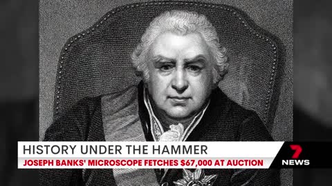 Joseph Banks’ microscope sells at auction