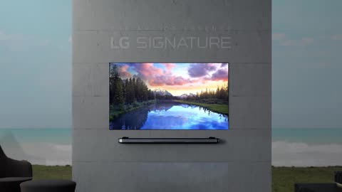 LG SIGNATURE OLED TV W - Powerful, moving audio flowing all around you.