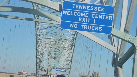 Entering Memphis Tennessee on Route 40