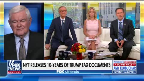 Gingrich reacts to NY Times report on Trump tax records