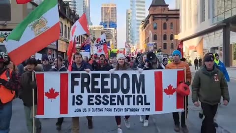 Toronto worldwide for Freedom Protest 18 February 2023
