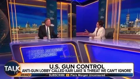 Kari Lake calls out UK propagandist Piers Morgan.. Piers Morgan says the vaccines safe!