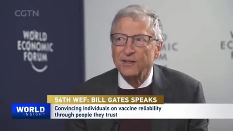Bill Gates appears at Davos WEF´24 with backpack full of poison