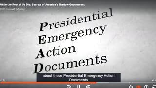 PRESIDENTIAL EMERGENCY ACTION DOCUMENTS