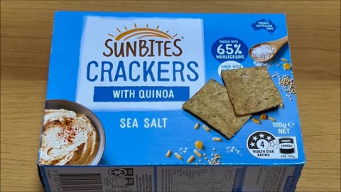 Sunbites Sea Salt Crackers Packshot vs Product