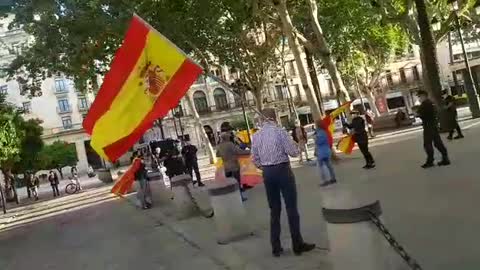 Gobierno Sánchez-Iglesias prohíbe "la bandera de España en Sevilla. Esto es dictadura"