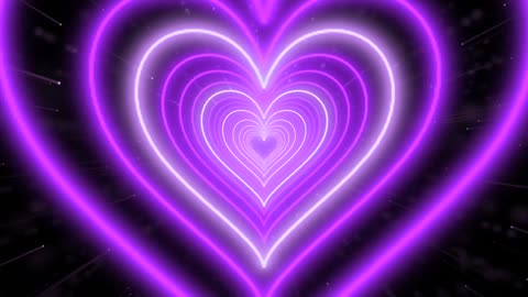 809. Color Fade Background🩷💜💙Animation Video Neon Heart