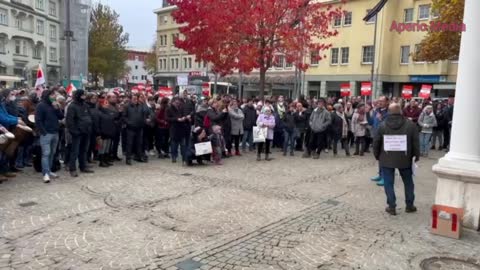 Protest in in Kärntens Hauptstadt Klagenfurt