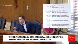BREAKING Hawley Brutally Confronts Granholm About 'Institutionalized Corruption' Leading To Clash