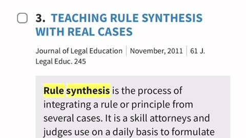 Rule synthesis is what attorneys use also.