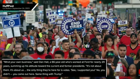 Trump fumes as biden joins Striking auto workers the Picket line