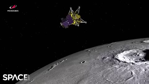Russia's Luna-25 lunar lander Crashes in Moon - Video by Geofi Science