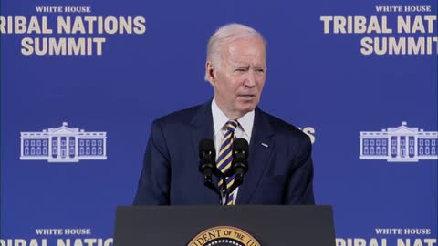 President Biden and VP Kamala Harris deliver remarks at the White House Tribal Nations Summit