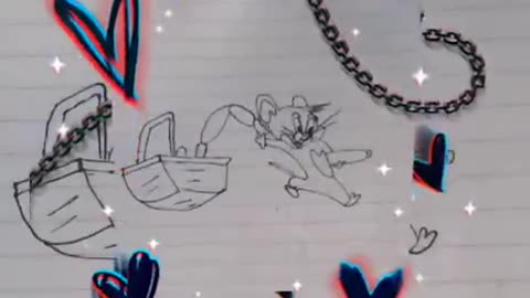 Drawing of Tom & Jerry -sugar Crash