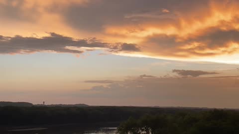 Sky on Fire over the Mississippi