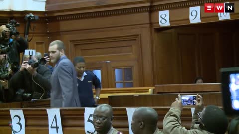 Van Breda shows no remorse. Maintains his innocence