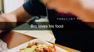 Bro Loves his Food 😍 | #shorts