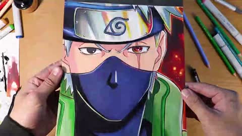 Desenhar Anime Facil - Speed Drawing Kakashi