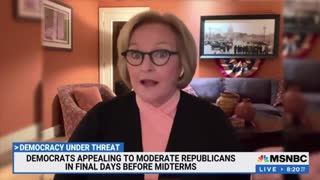 Claire McCaskill urges Democrats not to believe polls showing Republicans winning.