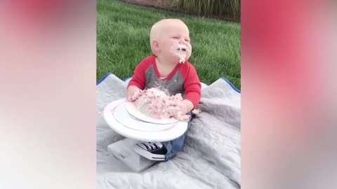 Cute baby # funny video