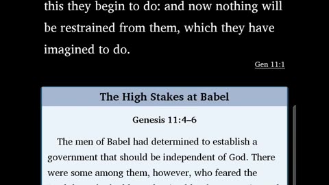 Bible Commentary 86: Genesis 11:4-6