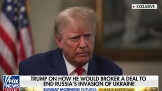 Trump describes how he would end the war in Ukraine
