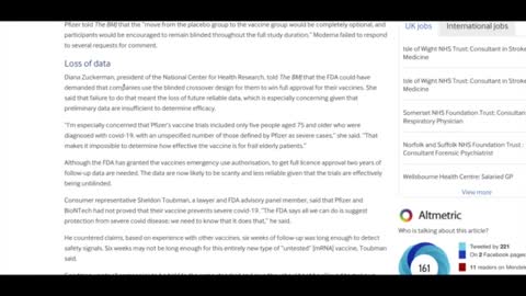 Shocking Data findings Cover Up EXposed the Truth Behind Elites Big pharma mRNA vaccine Trials