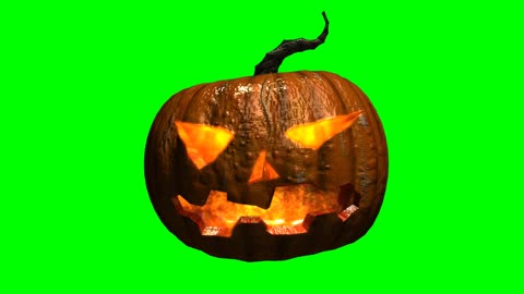 Pumpkin Monster Halloween Gift Synthesis Video Keying