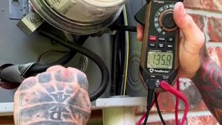 Electrical troubleshooting when you read voltage on the water