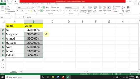 How to add percentage symbol