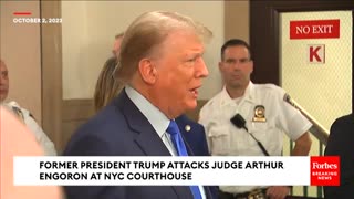 WOW BREAKING NEWS: NYC Judge Right Outside Courtroom Amidst Civil Fraud Trial Viciously politically assaults' Trump. Judge may be charged with election interference